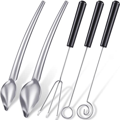Patelai 3 Pcs Chocolate Dipping Tools Decorating Spoons,Classic Style - style: Classic Style