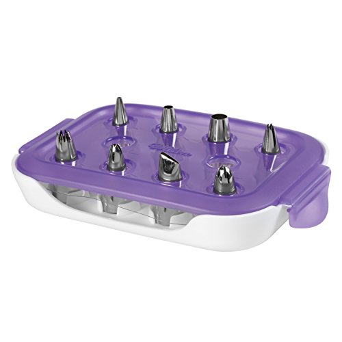 Wilton Piping Tip Set, Cupcake Decorating, 9-Piece with Carrying Case - size: 8-Piece