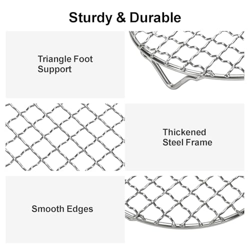 GSlife Round Cooling Rack - 6 Inch Stainless Steel Steamer Rack for Pot - size: 6 Inch