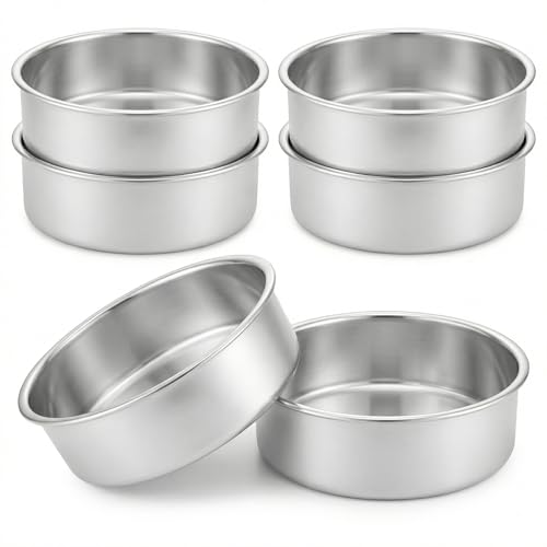 Cake Pan, Set of 6, 6 Inch, Round