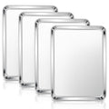 E-far Stainless Steel Baking Sheet Set of 4, 16” x12” x 1” Cookie Sheet Pan - size: 16"x 12"