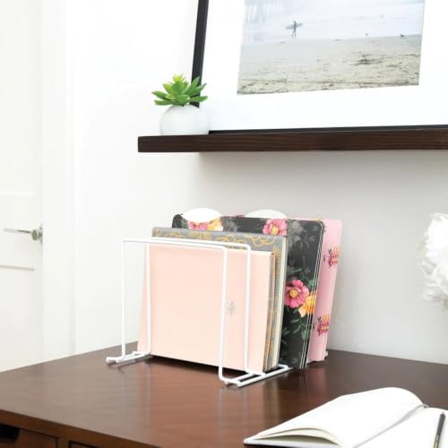 Better Houseware Pot Pan Organizer Under Cabinet Pot Lid Organizer Pan Organizers Inside Cabinet, Adjustable Cutting Board Organizer, Pots and Pans Organizer for Cabinet Storage, 4 Divided Slots