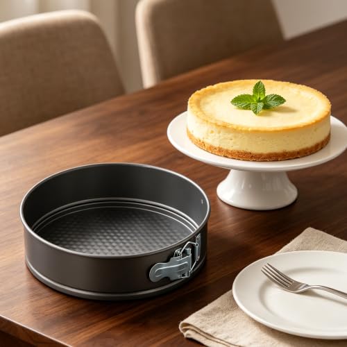 3 Pcs 9" Springform Cake Pans, Round Cheesecake Pan with Removable Bottom - size: 9 Inch