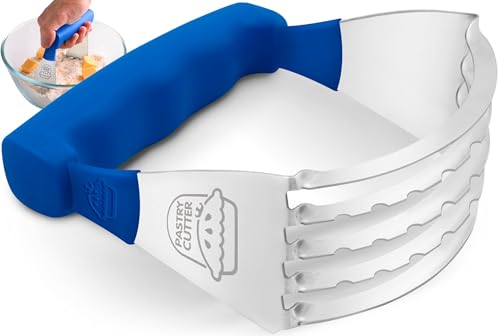 Stainless Steel Pastry Cutter & Dough Blender - Blue - color: Blue