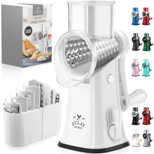 Rotary Cheese Grater Hand Crank, Vegetable Shredder - White - color: 07 - White