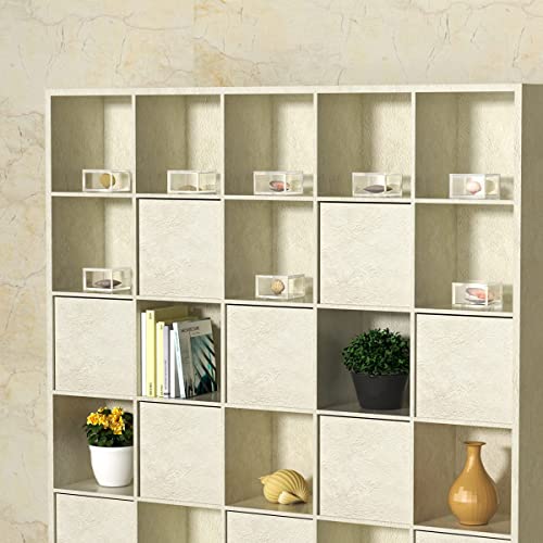 AITEE Acrylic Box with Lid, Small Square Storage Case with Multi-Purpose - size: Small