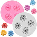 Cherry Blossom Silicone Molds 3D Flower Fondant Mold Set Of 2 - color: Style D