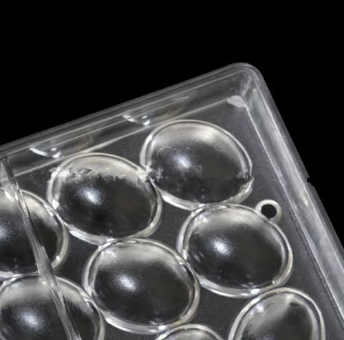 HAPYLY 32 Grid Oval Egg Shape Chocolate Candy Mold PC Polycarbonate Chocolate Making Mould (Oval Egg Shape) - size: Oval Egg Shape