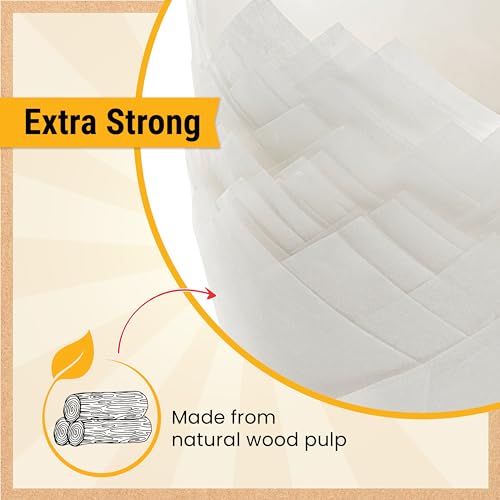 Tulip Cupcake Liners, Muffin Liners for Baking by Baker's Signature - color: 3.White