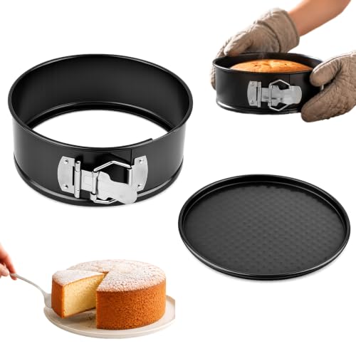 Springform Pan 6 Inch, Round Cake Pan with Removable Bottom