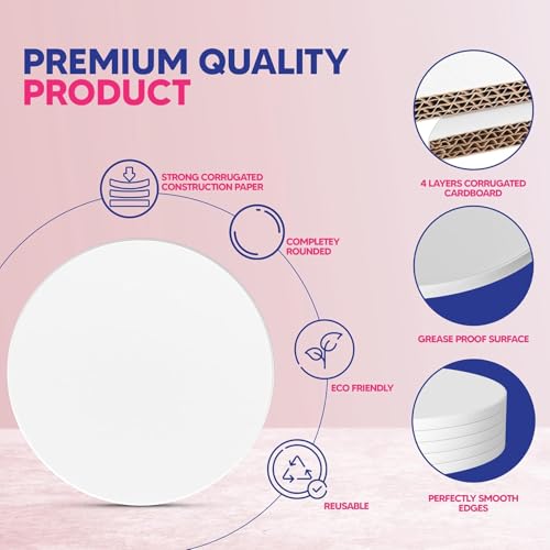 Riccle Cake Drums Smooth-Edged 16 Inch Pack of 6 - size: 16 Inch