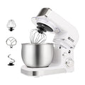 Kitchen in the box Stand Mixer,3.2Qt Mini Electric Food Mixer,6 Speeds Portable Lightweight Kitchen Mixer for Daily Use with Egg Whisk,Dough Hook,Flat Beater (White) - color: White