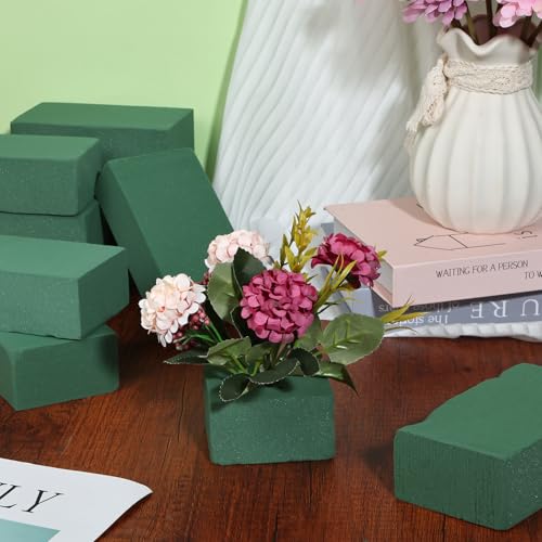 40 Pieces Floral Foam Blocks Dry and Wet Florist Foam Brick Flower Arrangements Supplies for Fresh and Artificial Flowers Craft Plant Filler Decoration (5.5 X 3.2 X 1.8 Inches)
