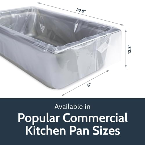 PanSaver Clear Sheet Pan Liners for Easy Clean Up - Disposable Buffet Pan Liners, Ovenable up to 400F (Bun Sheet Pan - 16 x 6 IN) - size: 16"L x 16"W