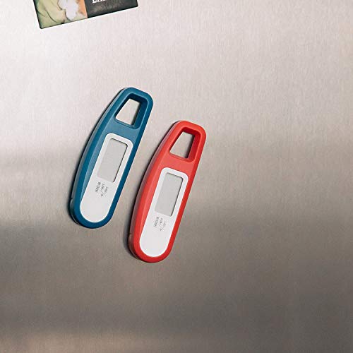 Lavatools Javelin® Ultra-Fast 3-Second Digital Instant Read Meat Thermometer for Grill and Cooking, 2.75" Probe, Compact Foldable Design, Large Display, IP65 Water Resistant, NSF Certified – Milk - color: Milk