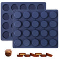 Peanut Butter Cup Molds, King-Size Chocolate Molds, Silicone Mold for Keto Fat Bomb, Jelly, Ice and Cordial, 2 PCS (Blue, King-Size) - size: King-Size