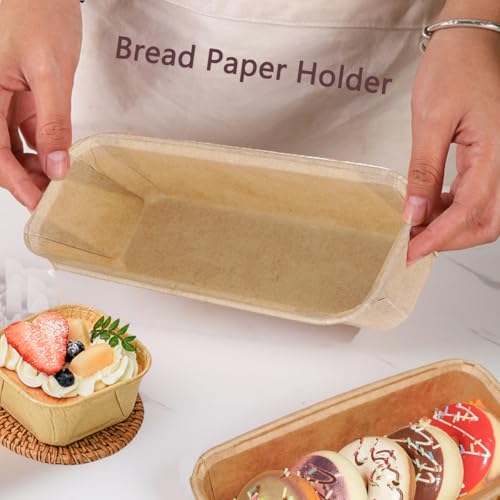 100 Pcs Mixed Paper Loaf Pans, Square and Rectangular Baking Cups - color: A+B