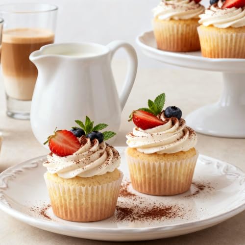 LotFancy 500Pcs Mini Cupcake Liners for Baking, White Mini Muffin Liners - color: White