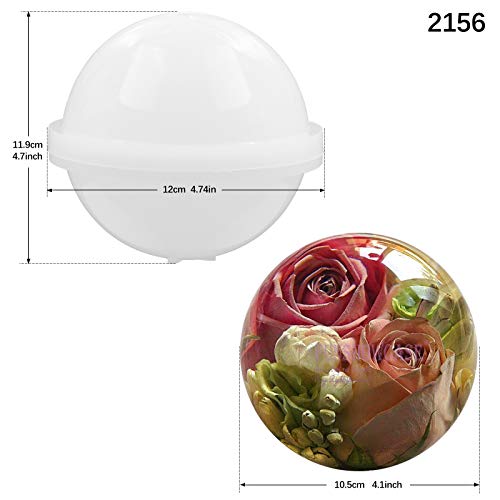 Large Sphere Round Silicone Mold for Resin Epoxy 4inch - size: 4inch