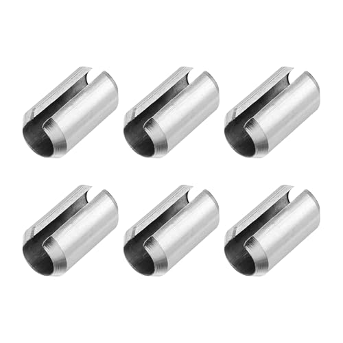 MECCANIXITY 6Pcs Slotted Split Roll Pins 12/25 Inch(12mm) Dia. 4/5 Inch(20mm) Length Steel Spring Tension Expansion Dowels for Secure Fastening, Silver - size: 12/25 Inch(12mm) Dia. 4/5 Inch(20mm) Length