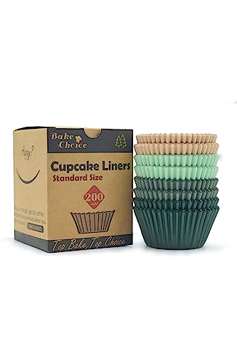 Bake Choice 200 Pcs Cupcake Liners for Baking, Standard Size, Calyx Series - color: Calyx