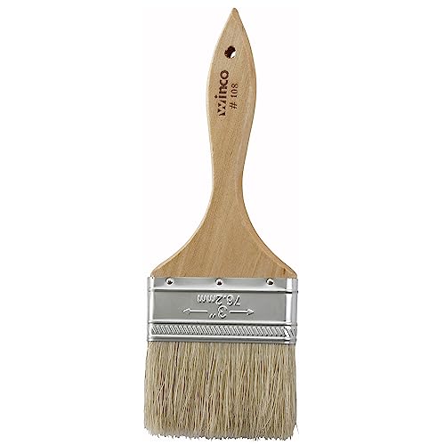 Winco 3" Boar Bristle Heavy-Duty Pastry Brush - size: 3-Inch