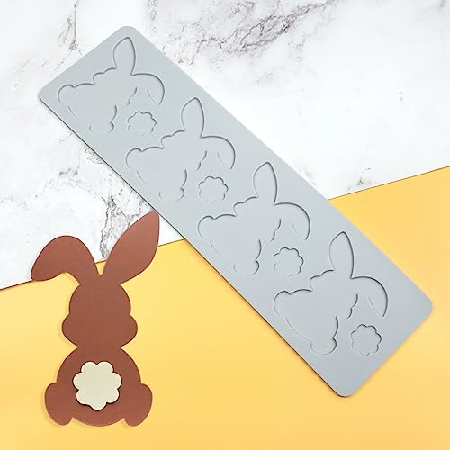 Love Silicone Lace Mold, Cake Mat, Fondant Impression Mats, Heart Pattern Lace Mat for Cake Decorating Valentine's Day (I_ Rabbit) - size: I_ Rabbit