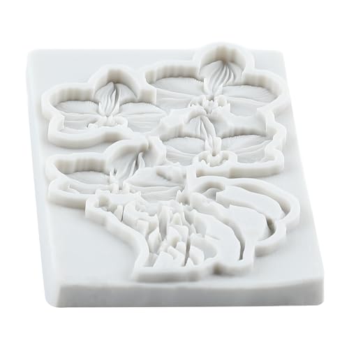 Orchid Flower Silicone Molds Phalaenopsis Fondant Mold Set of 2 - color: Style C