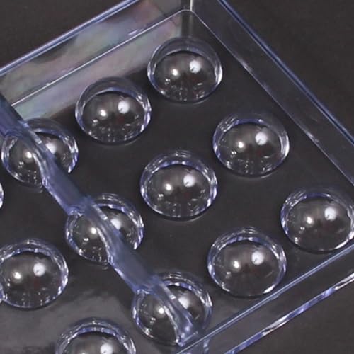 24 Grid Chocolate Candy Mold PC Polycarbonate Chocolate Making Mould with Scraper (Semicircle) - color: Semicircle