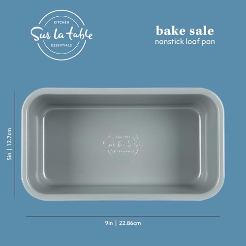 Sur La Table Kitchen Essential Bake Sale 9 X 5 Inch PFOA, PFAS, PTFE Free Nonstick Loaf Pan - Linen White - size: Loaf Pan (9" x 5")