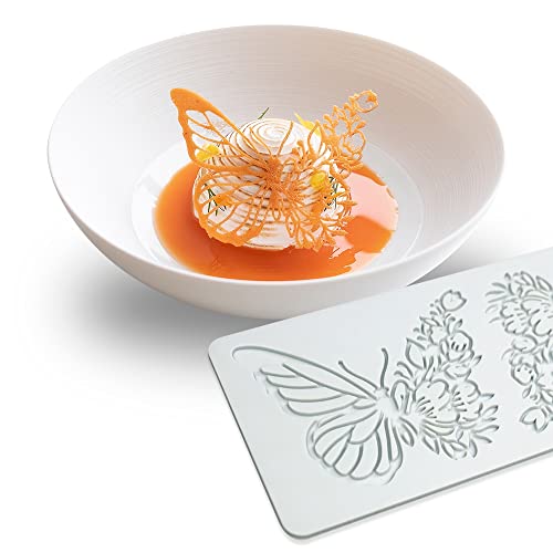 Hollow Leaf Silicone Mold Chocolate Candy 3D Hollow Leaf Candy Mold Food Cooking Meals Decorations Fondant Mold Polymer Clay Molds (Butteryfly L_11.24x3.6x0.12inch) - size: Butteryfly L_11.24x3.6x0.12inch