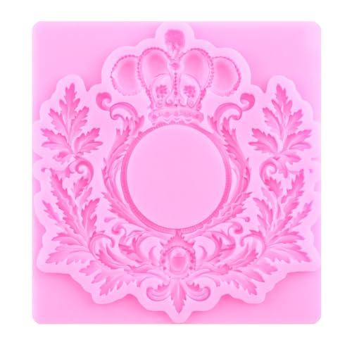 Mujiang Baroque Frame Fondant Molds Picture Frame Silicone Mold Set Of 4 - color: Style I
