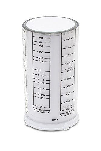 KitchenArt Adjustable Measuring Tool Set, TSP, TBL & 2 Cup Measuring Cup