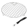 M METERXITY 1-Set Cooling Rack 6.5" Round 201 Stainless Steel, Silver - size: 6.5 Inch