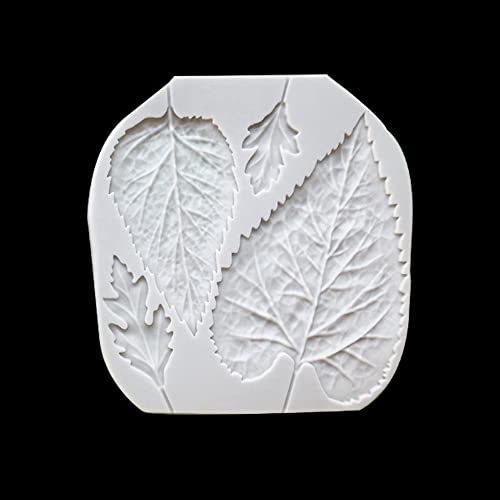 Leaf Silicone Mold Rose Flower Fondant Molds DIY Cake Decorating Tools Sugarcraft Candy Resin Clay Chocolate Gumpaste Moulds (2pcs(13 * 13.5cm,8.6 * 13.3cm)) - size: 2 pieces (5.12 x 5.31 inches, 3.39 x 5.24 inches)