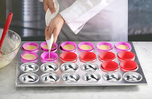 New Star Foodservice 37838 Commercial Grade Aluminum Muffin Pan - color: Silver, size: 24-Cups