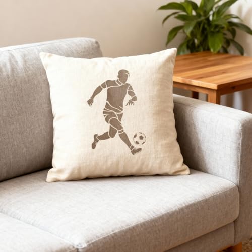 TIAMECH A4 Reusable Football Sports Stencil for Painting - style: Football Sports