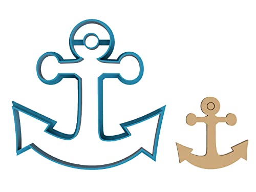 Anchor - Cookie Cutter/Sugar Cookie/Fondant/Clay (0259) - size: 5 inch