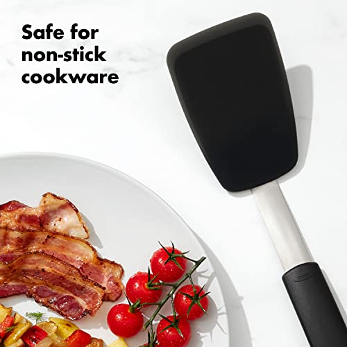 OXO Good Grips Small Silicone Flexible Turner - Black - size: one size