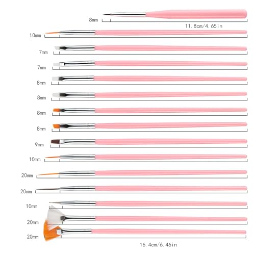 45 pcs Cake Decorating Brushes, Cake Painting Brushes, Food Safe Paint Brush, Multiple Function Cookie Brushes,Cookie Decorating kit, Function Fondant Brush,Pastry Brush for Baking (Pink)
