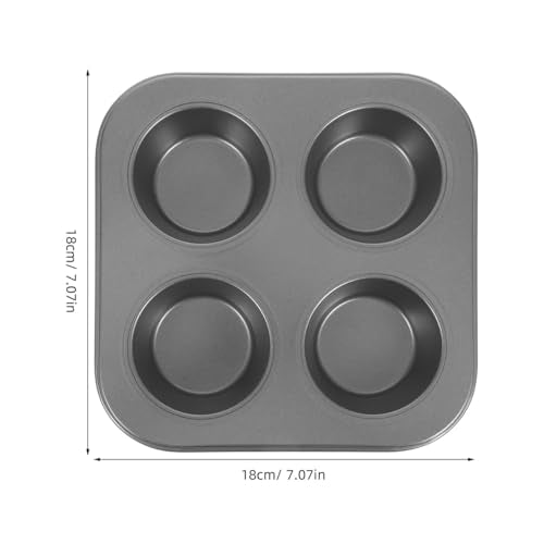 SHOWERORO Muffin Pan 4 Grids Muffin Baking Cups Non-stick
