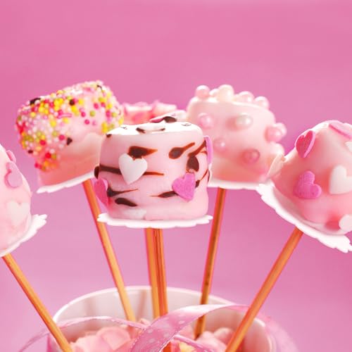 100 Pcs Scalloped Cake Pop Boards with Hole Cake Base, White - color: White