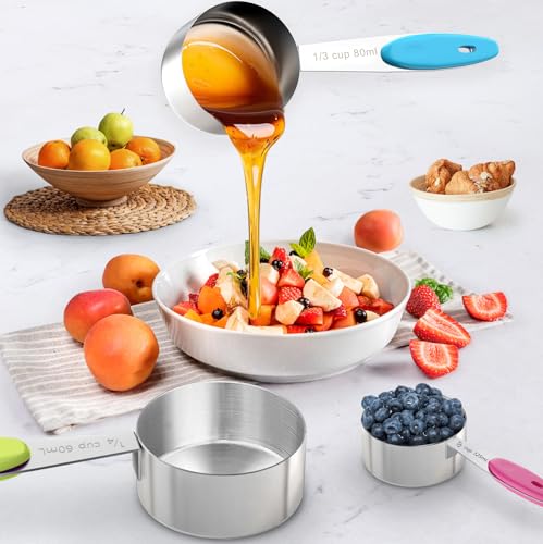 Topfeel 13-Piece Measuring Cups and Magnetic Spoons Set