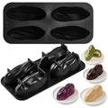 3D Pistachio Silicone Mousse Mold, 6-Cavity Baking Mold - color: black-001