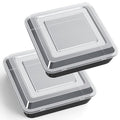 P&P CHEF 9 x 9 Inch Baking Pan with Lid, Nonstick Square Cake Pans - 4Pcs - size: 9 x 9 Inch