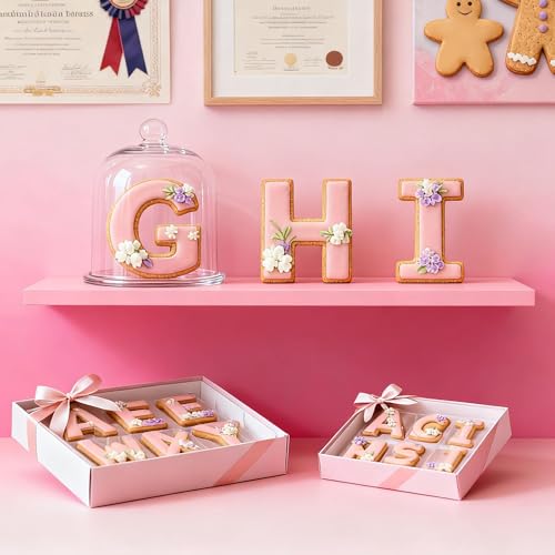 Letter Cookie Cutters Shapes Large 2 Inch - 26 Pcs Stainless Steel Alphabet Letter Cookie Cutter Set Fondant Biscuit Fruit Dough Mold Tools for Sandwich, Birthday, Christmas, and Holiday Party - color: Letter Cookie Cutters - 2 INCH