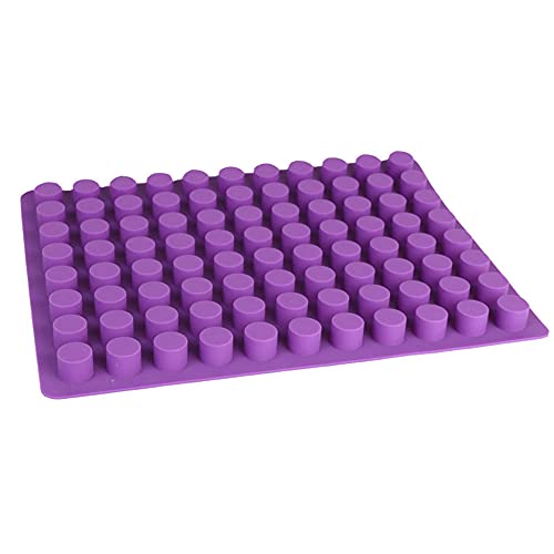 88-Cavities Mini Cylinder Silicone Mold Small Ice Mold Tray Round Silicone Candy Molds for Ice Cube Cake Decoration Chocolate Mold Jelly Candy Mold for Candy Chocolate Gummy Baking
