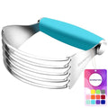 Large Pastry Cutter For Baking Durable Pastry Blender Dough Cutter Blue - color: Blue