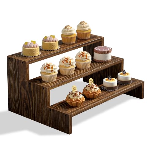 Evermagin 1 Pack Wooden Display Risers for Vendor Events, Easy Assembly