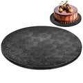 Black Cake Board 12 Inch, 0.5 Inch Thick, Round Cardboard Base